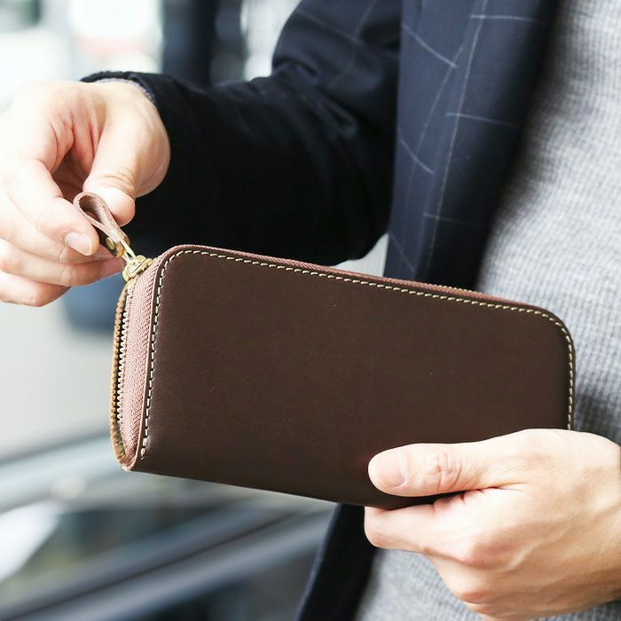 PORCO ROSSO／ラウンドZIP長財布