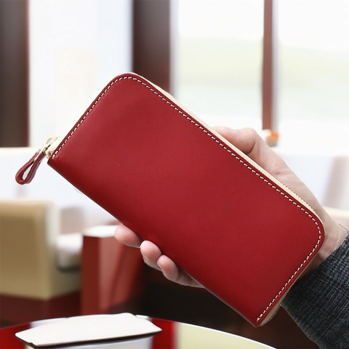 ラウンドZIP長財布[sokunou] ｜革鞄・革小物のPORCO ROSSO（ポルコロッソ）