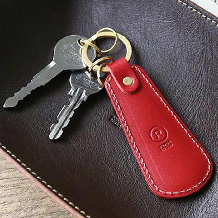 靴べらキーホルダー[sokunou] ｜革鞄・革小物のPORCO ROSSO