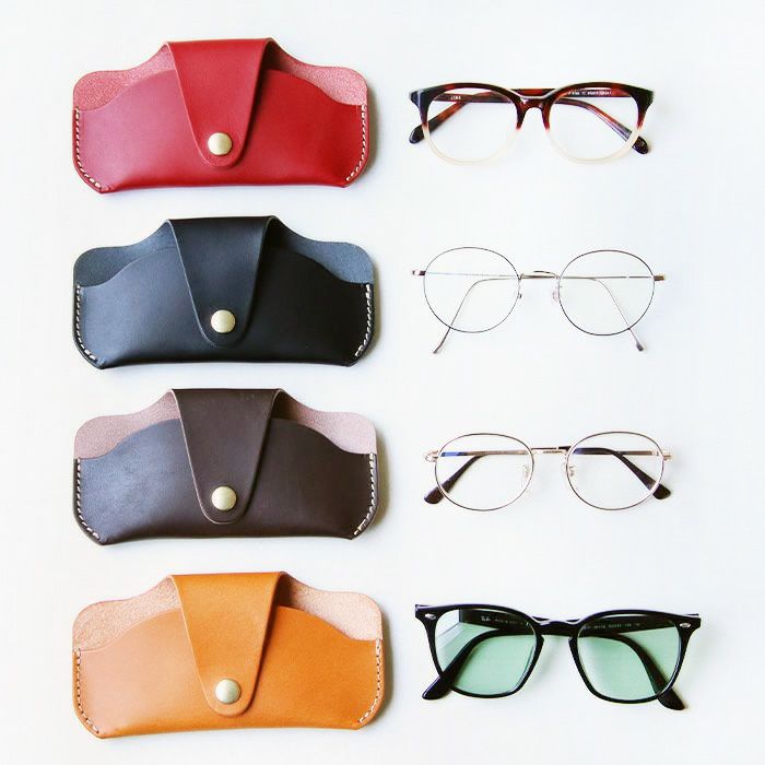 メガネカバー[sokunou] ｜革鞄・革小物のPORCO ROSSO（ポルコロッソ）