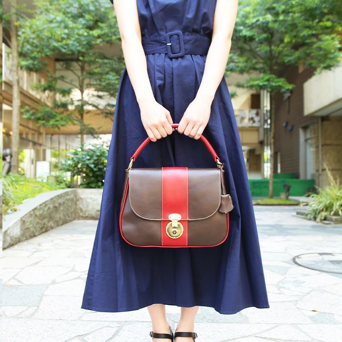 ★2WAY★RE CREATION ショルダーバッグ ワンショル レッドブラウン COACH（コーチ） 訳あり/コーチ バッグ ショルダー 2way COACH C5636