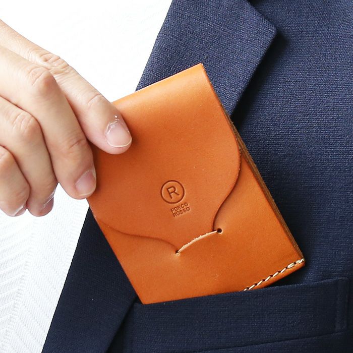 差し込み名刺入れ[sokunou] ｜革鞄・革小物のPORCO ROSSO（ポルコロッソ）
