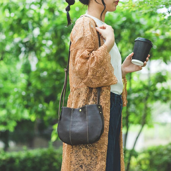 シンプルポシェット｜革鞄・革小物のPORCO ROSSO（ポルコロッソ）