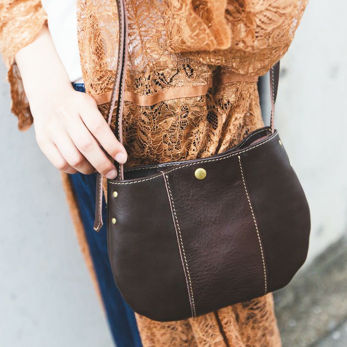 シンプルポシェット｜革鞄・革小物のPORCO ROSSO（ポルコロッソ）