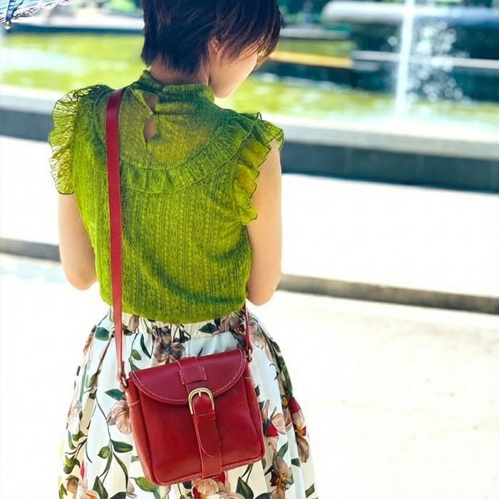 シングルベルテッドショルダーS｜革鞄・革小物のPORCO ROSSO