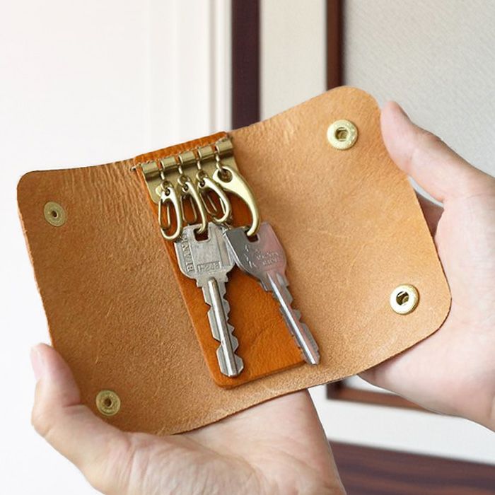 ダブルホックキーケース｜革鞄と革小物のPORCO ROSSO（ポルコロッソ）