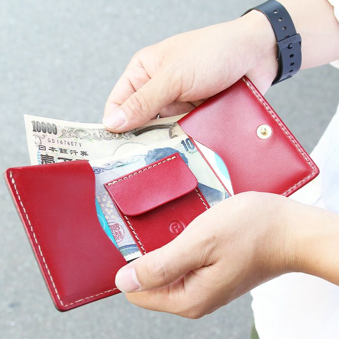 3つ折りニューウォレット[sokunou] ｜革鞄・革小物のPORCO ROSSO