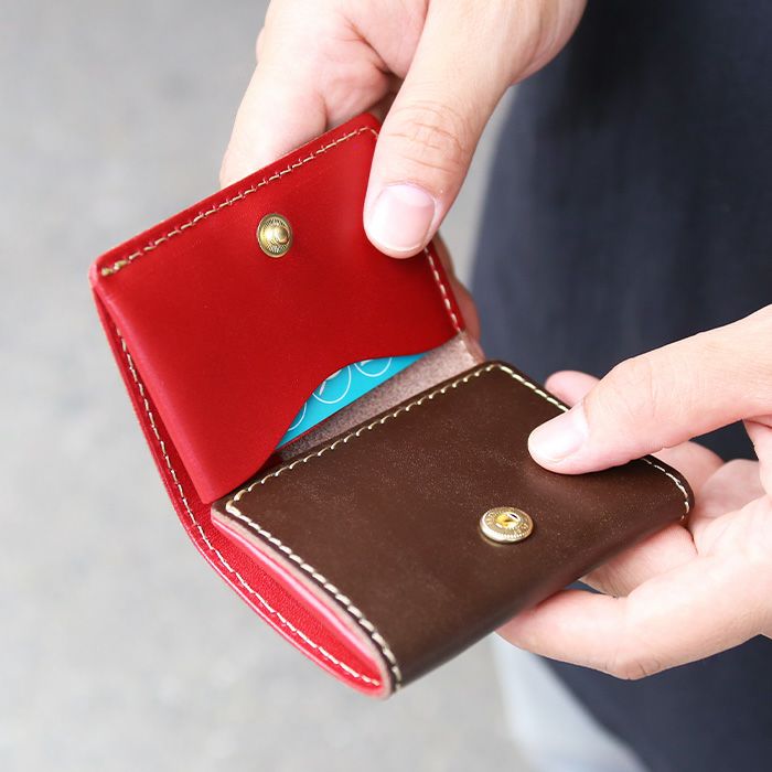 3つ折りニューウォレット[sokunou] ｜革鞄・革小物のPORCO ROSSO