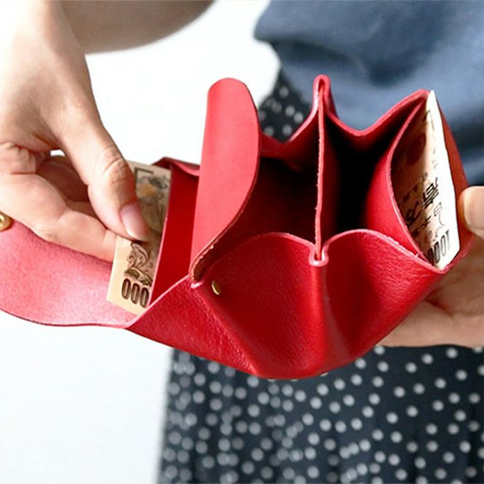 お札が折れないミニ財布｜革鞄・革小物のPORCO ROSSO（ポルコロッソ）