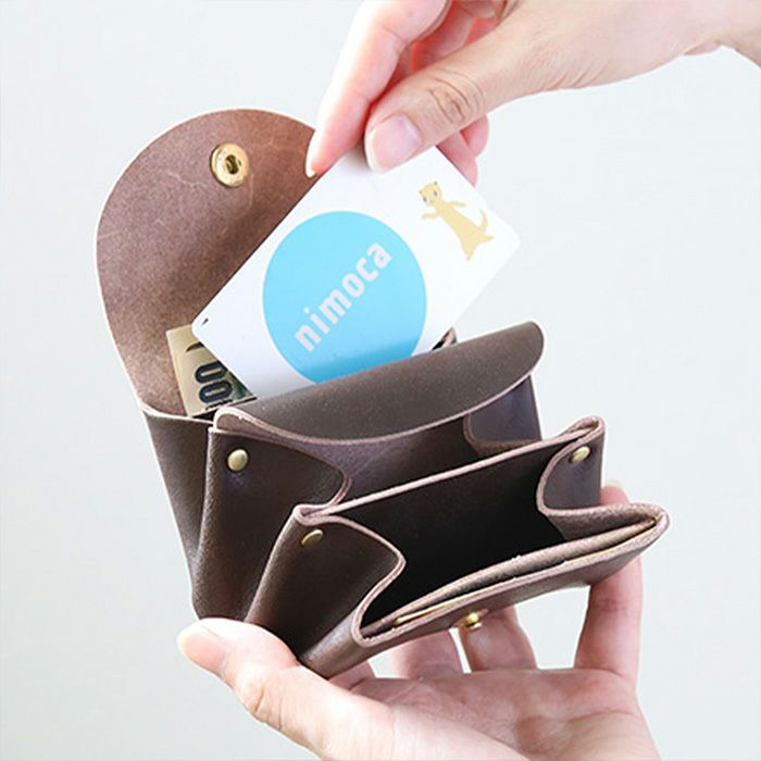 お札が折れないミニ財布｜革鞄・革小物のPORCO ROSSO（ポルコロッソ）