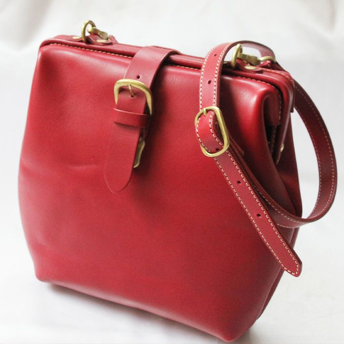 口枠ショルダーバッグ 薄マチタイプ｜PORCO ROSSO