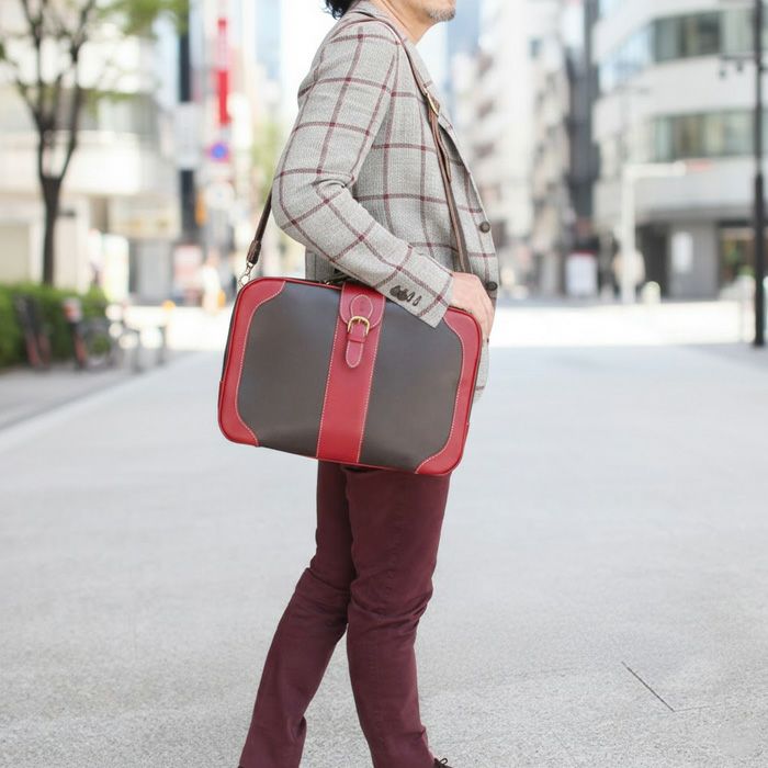 トランク型 ブリーフケースA4E｜PORCO ROSSO