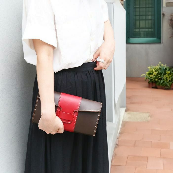 2WAYフラップクラッチ｜PORCO ROSSO
