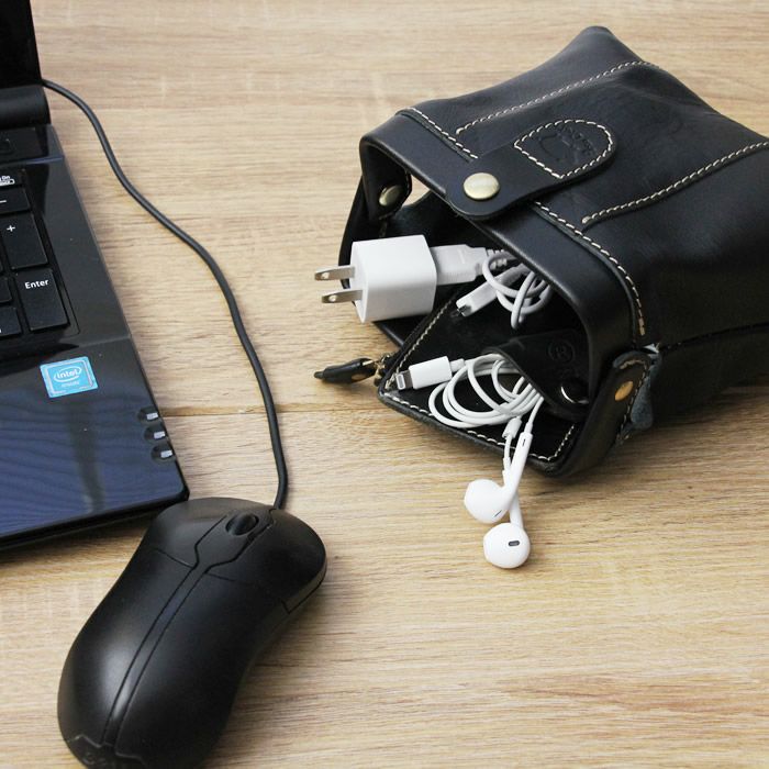 がま口ポーチ｜革鞄・革小物のPORCO ROSSO（ポルコロッソ）