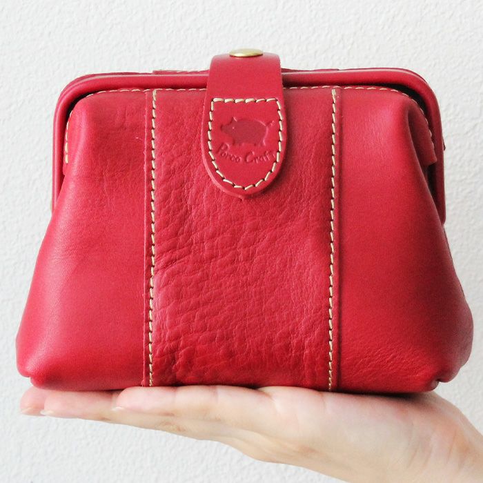 がま口ポーチ｜革鞄・革小物のPORCO ROSSO（ポルコロッソ）