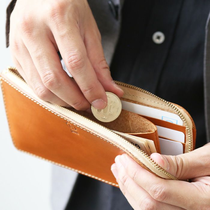 薄マチL字ZIP長財布[sokunou] ｜革鞄・革小物のPORCO ROSSO