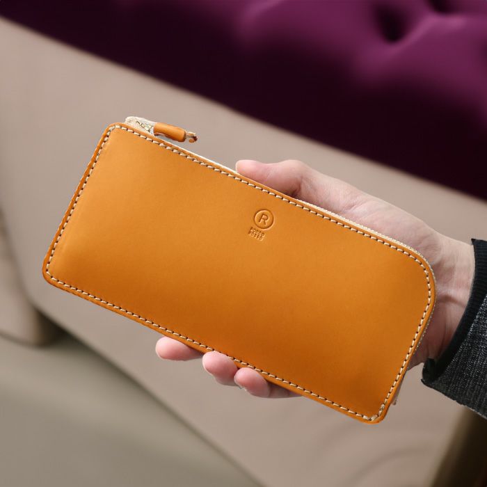 薄マチL字ZIP長財布[sokunou] ｜革鞄・革小物のPORCO ROSSO