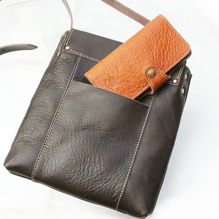 クラフトシリーズ 縦型ショルダーバッグ [nouki1] ｜革鞄・革小物の