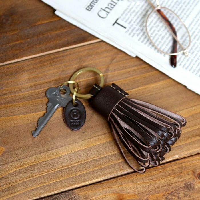 ビッグタッセルキーリング｜革鞄と革小物のPORCO ROSSO（ポルコロッソ）