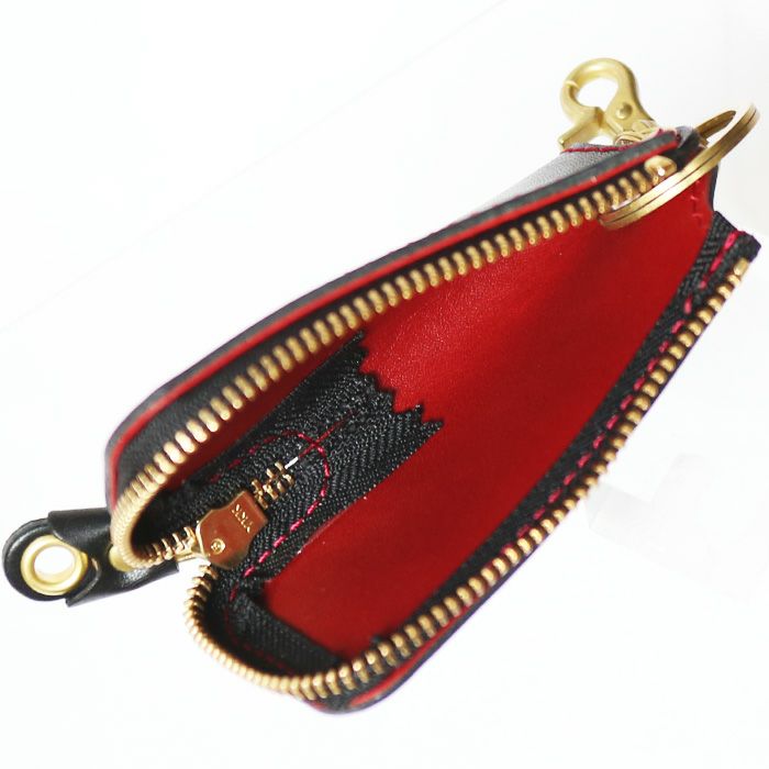 レザーZIPキーケース｜革鞄・革小物のPORCO ROSSO（ポルコロッソ）