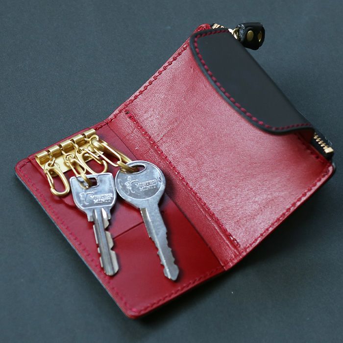 オールインワン4連キーケース（小銭入れ付き）｜革鞄・革小物のPORCO