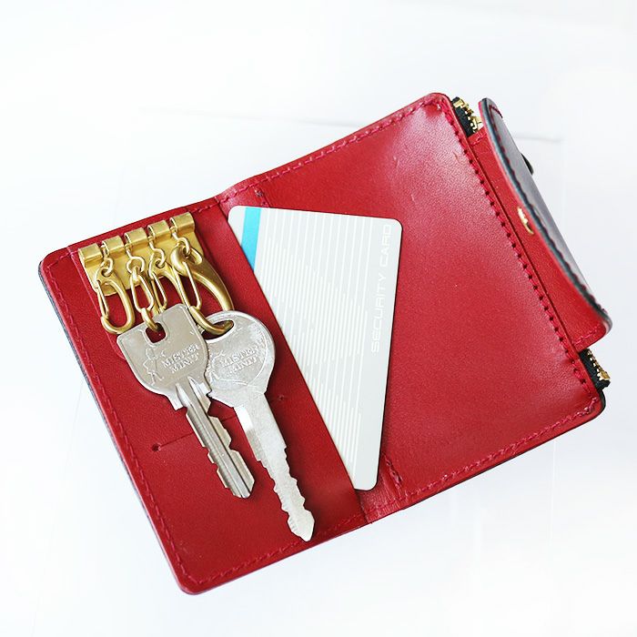 オールインワン4連キーケース（小銭入れ付き）｜革鞄・革小物のPORCO