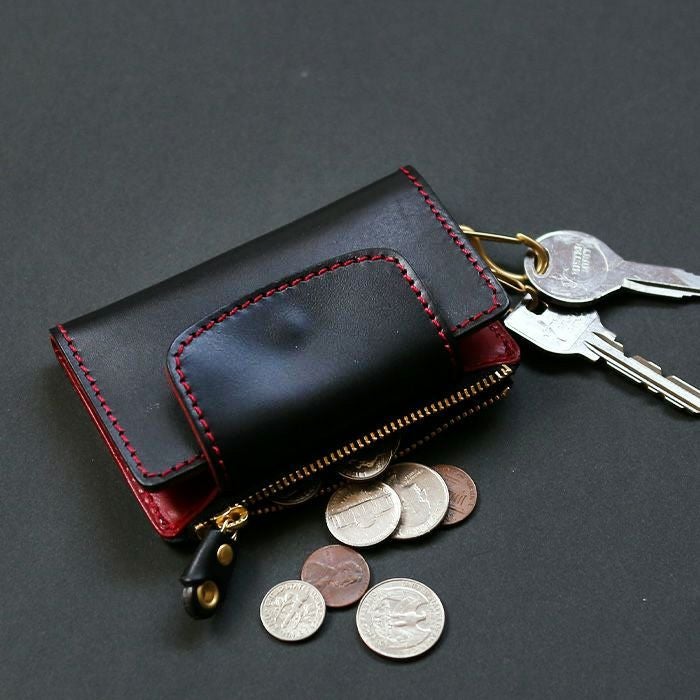 オールインワン4連キーケース（小銭入れ付き）｜革鞄・革小物のPORCO