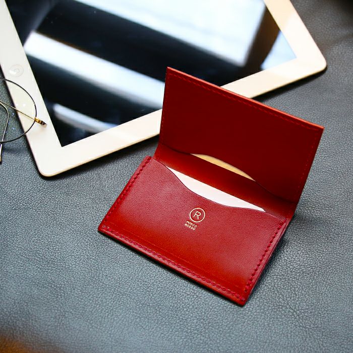 マチつき名刺入れ｜革鞄・革小物のPORCO ROSSO（ポルコロッソ）