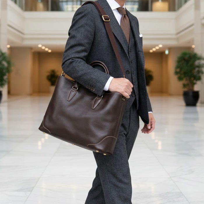 2WAYパネルインビジネスバッグA4E [nouki3] ｜革鞄・革小物のPORCO