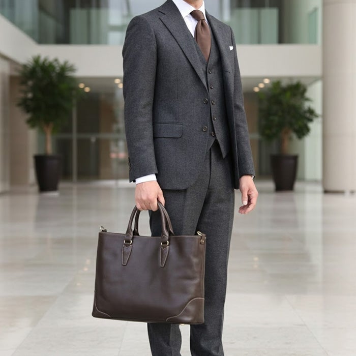 2WAYパネルインビジネスバッグA4E [nouki3] ｜革鞄・革小物のPORCO