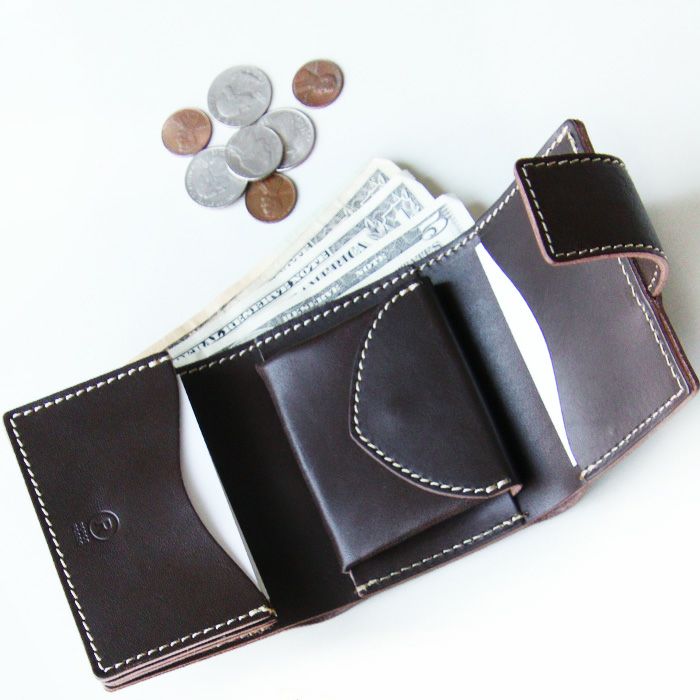 三つ折り財布[sokunou] ｜革鞄・革小物のPORCO ROSSO（ポルコロッソ）