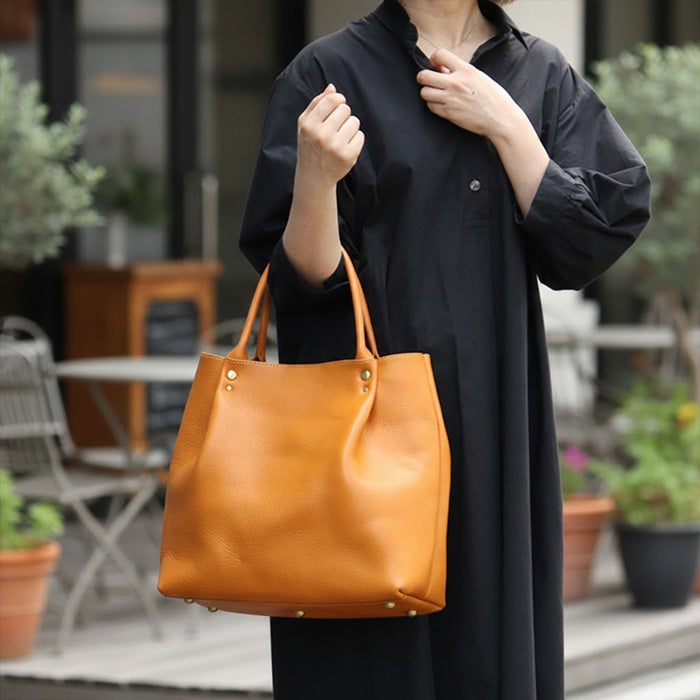 タックトートバッグ [nouki3] ｜革鞄・革小物のPORCO ROSSO