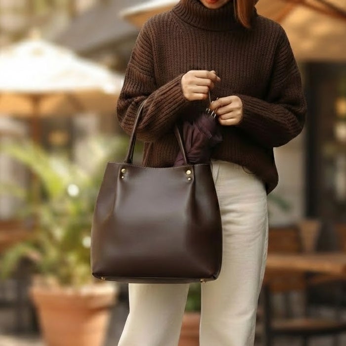 タックトートバッグ [nouki3] ｜革鞄・革小物のPORCO ROSSO