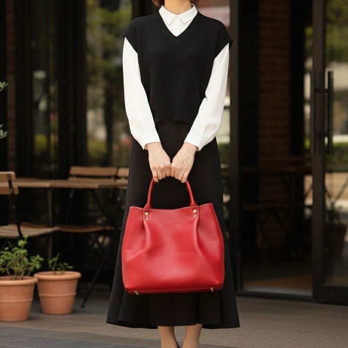 タックトートバッグ [nouki3] ｜革鞄・革小物のPORCO ROSSO