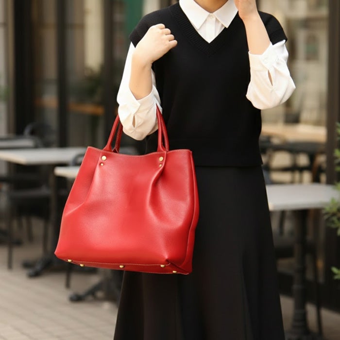 タックトートバッグ [nouki3] ｜革鞄・革小物のPORCO ROSSO