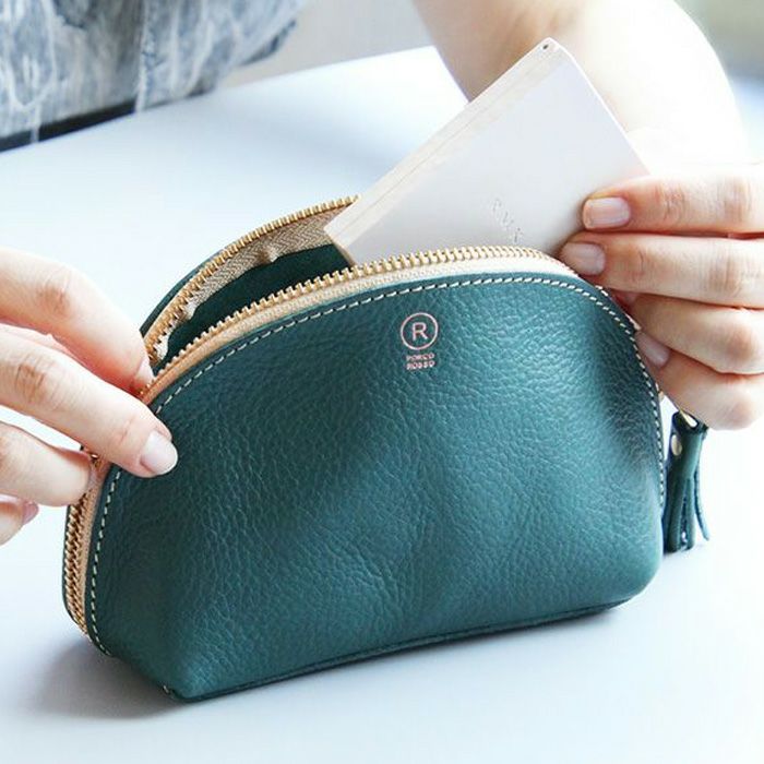 アリゾナレザー／ラウンドポーチ [sokunou] ｜革鞄・革小物のPORCO