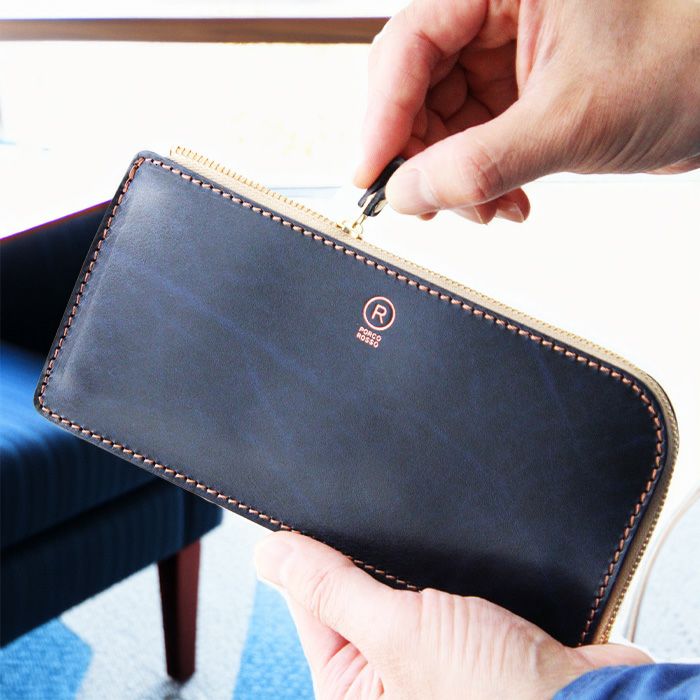 公式サイト・薬院本店限定/ルガトショルダー／薄マチL字ZIP長財布