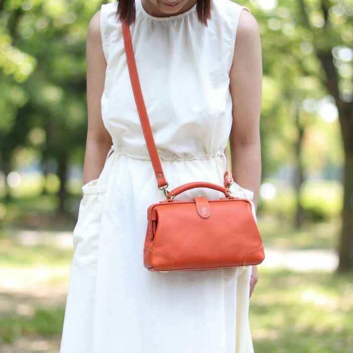 アリゾナレザー／口枠ショルダーバッグ [nouki3] ｜革鞄・革小物の