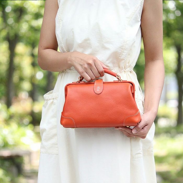 アリゾナレザー／口枠ショルダーバッグ [nouki3] ｜革鞄・革小物の