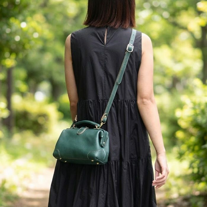 アリゾナレザー／口枠ショルダーバッグ [nouki3] ｜革鞄・革小物の