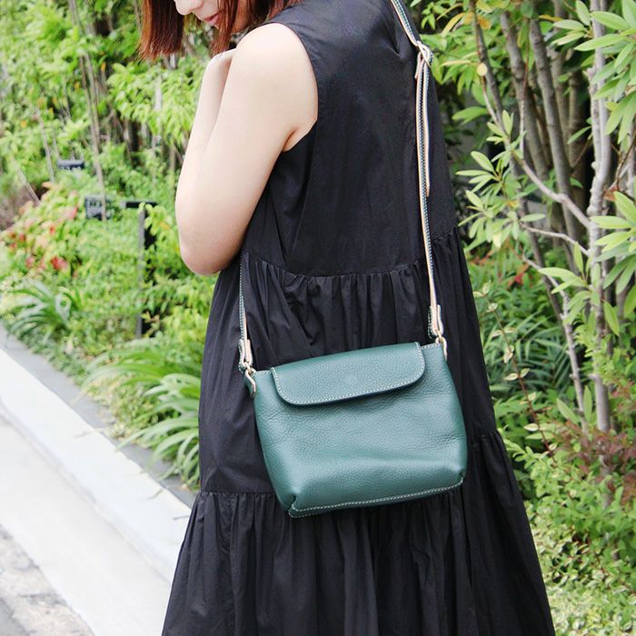 アリゾナレザー／フラップスクエアショルダーバッグS [nouki3] ｜革鞄