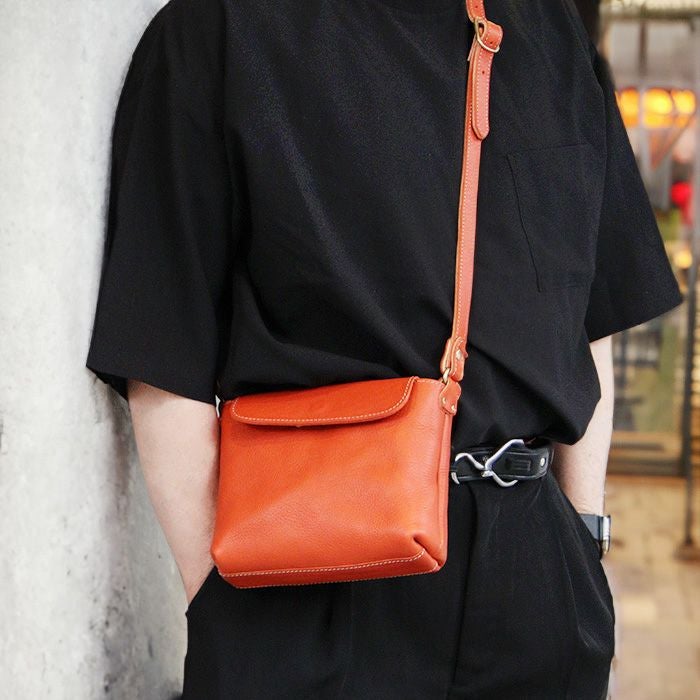 アリゾナレザー／フラップスクエアショルダーバッグS [nouki3] ｜革鞄