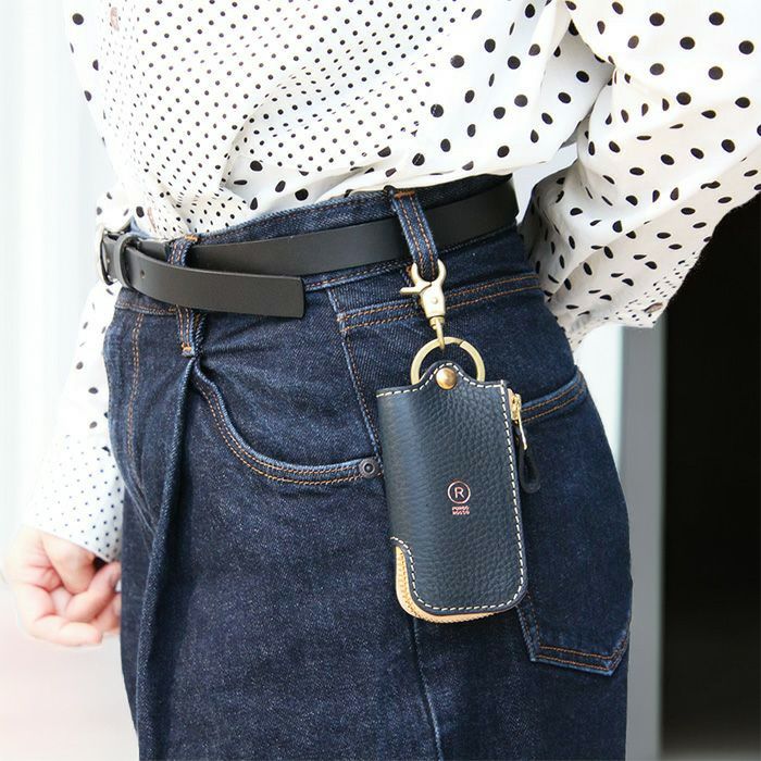 アリゾナレザー／レザーZIPキーケース [sokunou] ｜革鞄・革小物の