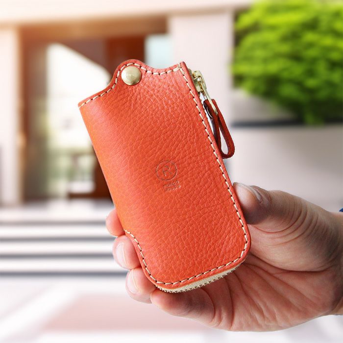 アリゾナレザー／レザーZIPキーケース [sokunou] ｜革鞄・革小物の