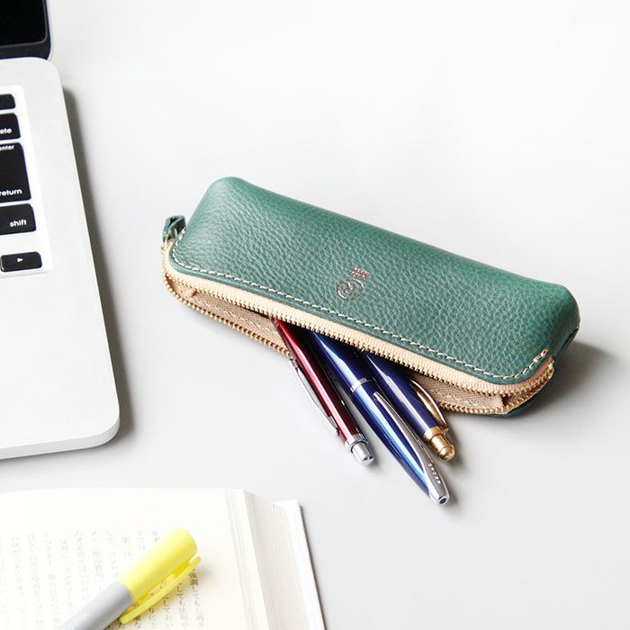 アリゾナレザー／コンパクトペンケース [sokunou] ｜革鞄・革小物の