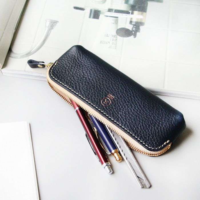 アリゾナレザー／コンパクトペンケース [sokunou] ｜革鞄・革小物の