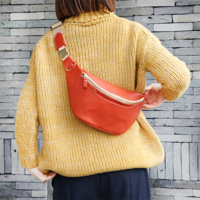 アリゾナレザー／ボディバッグ[nouki1] ｜革鞄・革小物のPORCO ROSSO