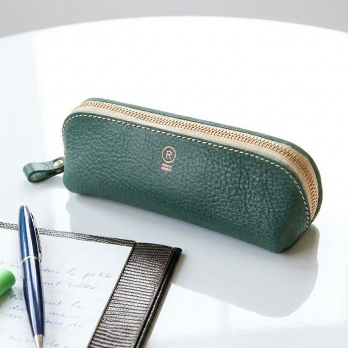 アリゾナレザー／三角ペンケース [sokunou] ｜革鞄・革小物のPORCO