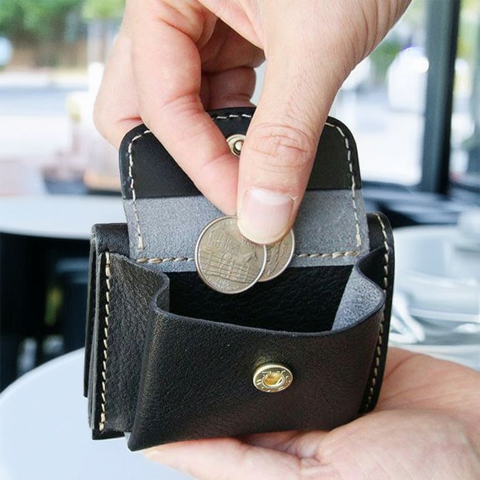 三つ折りミニ財布[sokunou] ｜革鞄・革小物のPORCO ROSSO（ポルコロッソ）